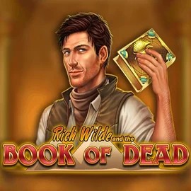 Official Slots logo: Book of Dead by Play'n GO at SkyHills Casino