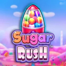 Sugar Rush online game logo by Pragmatic Play on skyhill-be.com