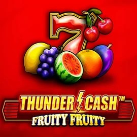 Thunder Cash Fruity Fruity logo by Novomatic SkyHills Casino